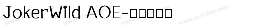 JokerWild AOE字体转换